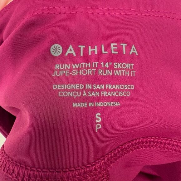 Athleta Run With It 14" Skort in Exotic Fuchsia - Picture 5 of 12